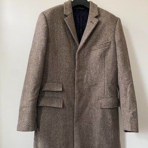 J.Crew Ludlow topcoat in herringbone English wool